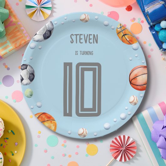ボールスポーツ子供の誕生日 ペーパープレート