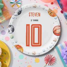 ボールスポーツ子供の誕生日 ペーパープレート