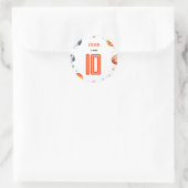 ボールスポーツ子供の誕生日 ラウンドシール (バッグ)