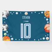 ボールスポーツ子供の誕生日 横断幕 (横)