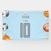 ボールスポーツ子供の誕生日 横断幕 (横)