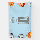 ボールスポーツ子供の誕生日 横断幕 (縦)