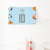 ボールスポーツ子供の誕生日 横断幕 (インサイチュ)