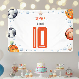 ボールスポーツ子供の誕生日 横断幕
