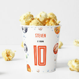 ボールスポーツ子供の誕生日 紙コップ