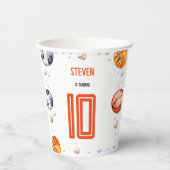 ボールスポーツ子供の誕生日 紙コップ (正面)