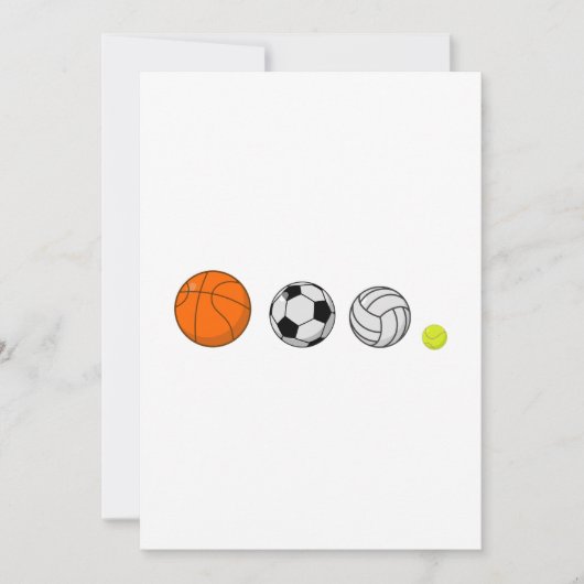 ボールスポーツ 招待状 (正面)