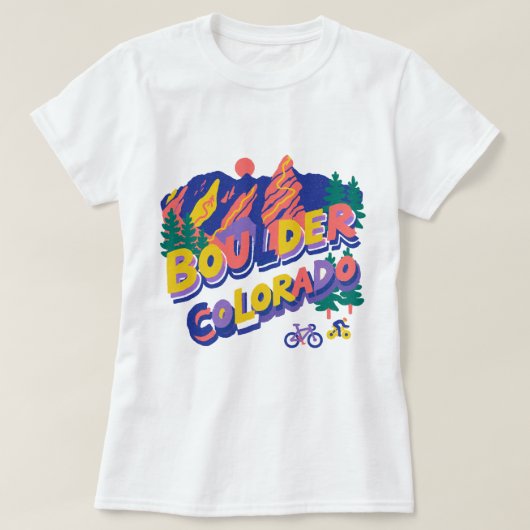 ボールダー コロラド Tシャツ (デザイン正面)