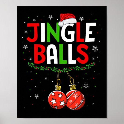 ボールティンセルマッチング栗クリスマスカップル1 ポスター (正面)