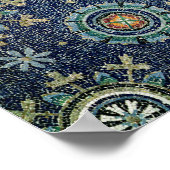 ボールトからのフローラ装飾の詳細 ポスター (角)