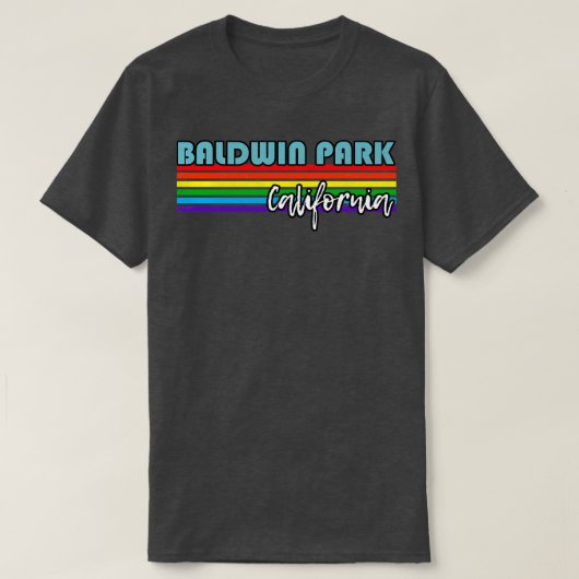 ボールドウィンパークカリフォルニアプライドボールドウィンパークLGBT G Tシャツ (デザイン正面)