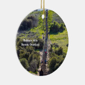 ボールドウィンヒルズ風光明媚な野原ロサンゼルス セラミックオーナメント (右)