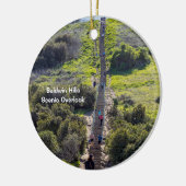 ボールドウィンヒルズ風光明媚な野原ロサンゼルス セラミックオーナメント (左)