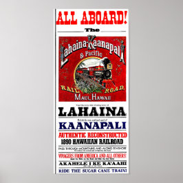 ボールドウィン機関車が乗るサトウキビ列車 ポスター