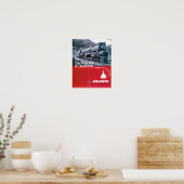 ボールドウィン機関車は蒸気タービン機関車を作動させる。 ポスター (キッチン)