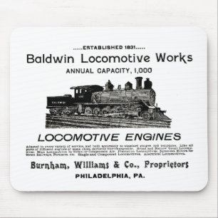 ボールドウィン機関車1895年 マウスパッド
