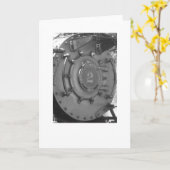 ボールドウィン機関車 カード (黄色い花)