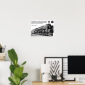 ボールドウィン機関車S-2 PRR蒸気タービン運転 ポスター (ホームオフィス)