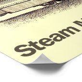 ボールドウィン蒸気モーター通り車1876ポスター ポスター (角)