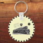 ボールドウィン・ペンシルバニア鉄道T-1蒸気機関車 キーホルダー (正面)