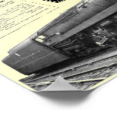 ボールドウィン・ペンシルバニア鉄道T-1蒸気機関車 ポスター (角)