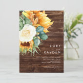 ボールドカントリー サンキライ | ウッド オールインワン ウェディング 招待状 (スタンド正面)