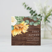 ボールドカントリー sunflower 結婚式 ウェディング 招待状 (スタンド正面)