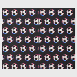 ボールドサッカーボールラッピングペーパー ラッピングペーパー