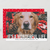 ボールドスクリプト すばらしい人生 | ホリデー写真 シーズンカード (正面/裏面)