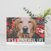 ボールドスクリプト すばらしい人生 | ホリデー写真 シーズンカード (スタンド正面)