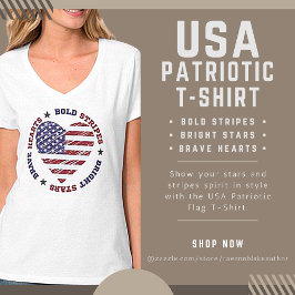 ボールドストライプス ブライトスターズ ブレイブハーツ アメリカTシャツ Tシャツ