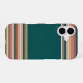 ボールドセンター レトロストライプ iPhone 16ケース (裏面横)