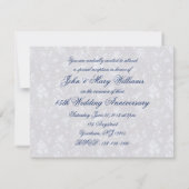 ボールドダマスク 45周年記念 4.25x5.5 招待状 (裏面)