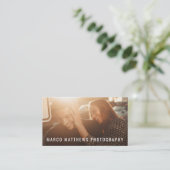 ボールドテキスト ミニマル 写真家 名刺 (スタンド正面)