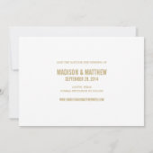 ボールドバー | 日程発表 セーブザデート (裏面)