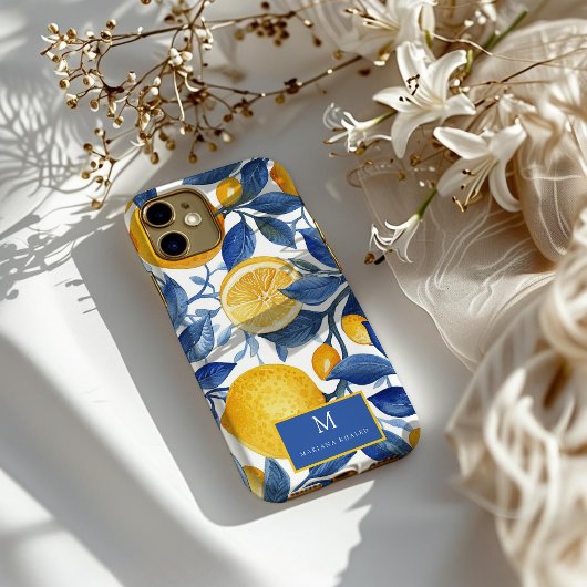 ボールドブルーイタリアンポジティアノレモン Case-Mate iPhoneケース