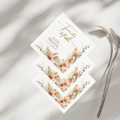 ボールドボーホーテラコッタとテキーラのブライズシャワー スタンダードカクテルナプキン