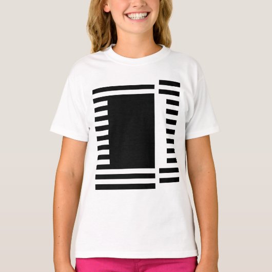 ボールドラインの四角形 Tシャツ (正面)
