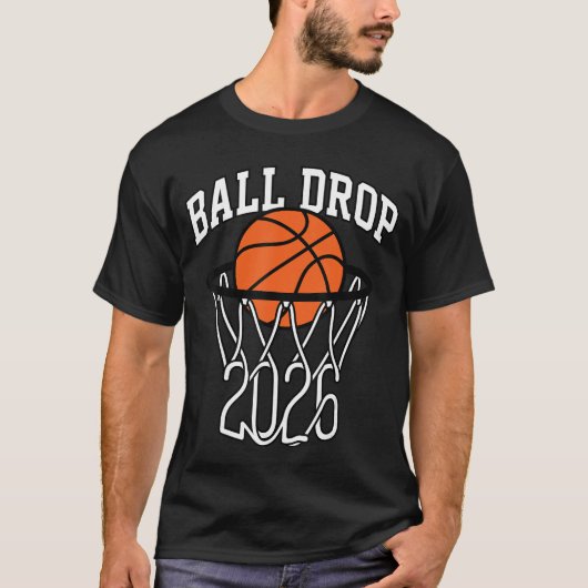 ボールドロップ2026バスケットボール新年少年 Tシャツ (正面)