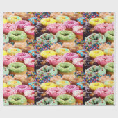 ボールドーナツを振る ラッピングペーパー (フラット)