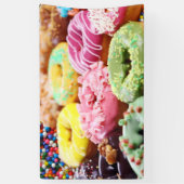 ボールドーナツを振る 横断幕 (縦)