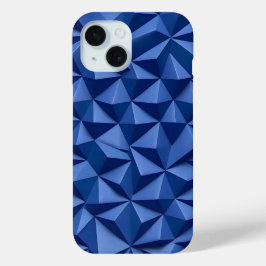 ボールド3DテクスチャーインディゴブルーiPhoneケース iPhone 15ケース