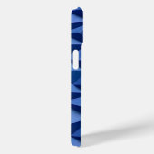 ボールド3DテクスチャーインディゴブルーiPhoneケース Case-Mate iPhoneケース (裏面 / 右)