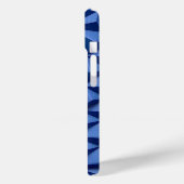 ボールド3DテクスチャーインディゴブルーiPhoneケース Case-Mate iPhoneケース (裏面 / 左)