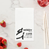 ボールド アンパサンド グランジ ブラック ホワイト ウェディング (インサイチュ)