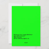 ボールド エッジ ファニー レトロ ペット ドッグ クリスマス フォト (裏面)