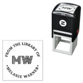 ボールド グラフィック 2イニシャル ライブラリー 本の名前 セルフインキングスタンプ (インサイチュ)