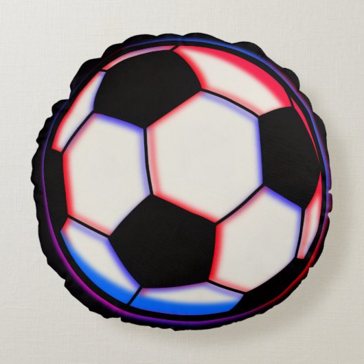 ボールド サッカーボール 丸型 クッション (正面)