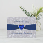 ボールド ダマスク 45周年 4.5x6.25 招待状 (スタンド正面)