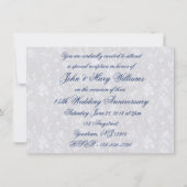 ボールド ダマスク 45周年 4.5x6.25 招待状 (裏面)